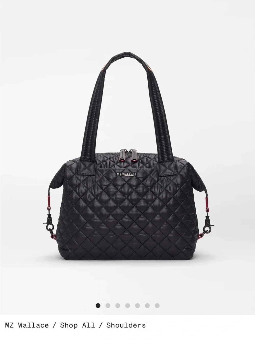 MZ Wallace Black Sutton Crossbody Shoulder Bag w/ luggage sleeve!! - Picture 1 of 9
